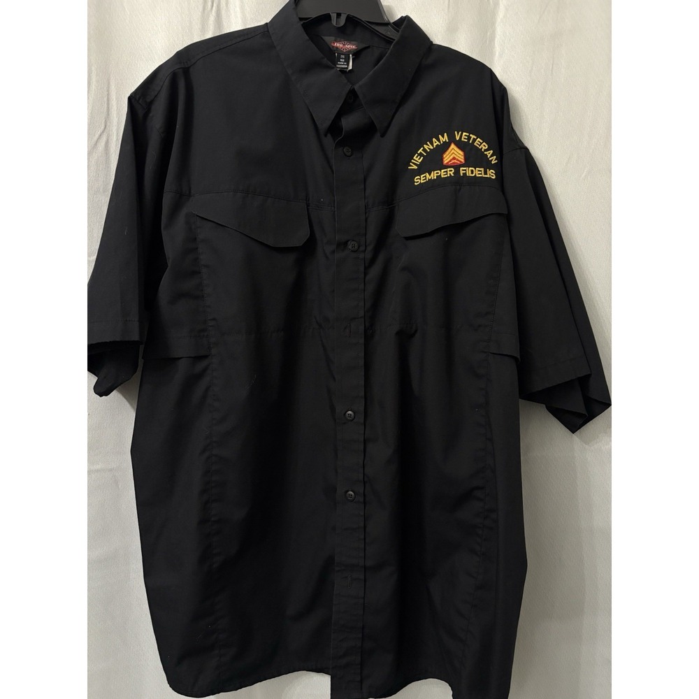 Vietnam Veteran Button Down Short Sleeve Shirt Size 2XL